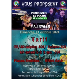 PARC ASTERIX HALLOWEEN NE PAS UTILISER