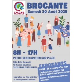 2025 CMCAS - BROCANTE CMCAS