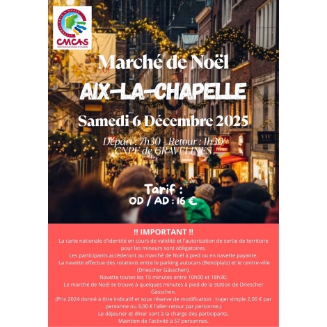 2025 CMCAS - MARCHE DE NOËL AIX LA CHAPELLE