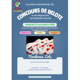 2025-SLV4 Concours de belote et Dégustation Beaujolais nouveau