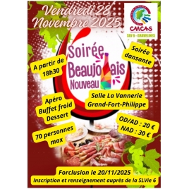 2025-SLV6 Soirée  Beaujolais Nouveau