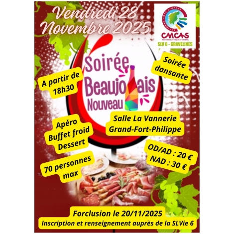2025-SLV6 Soirée  Beaujolais Nouveau