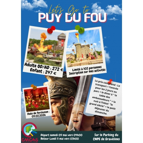 2026 CMCAS PUY DU FOU