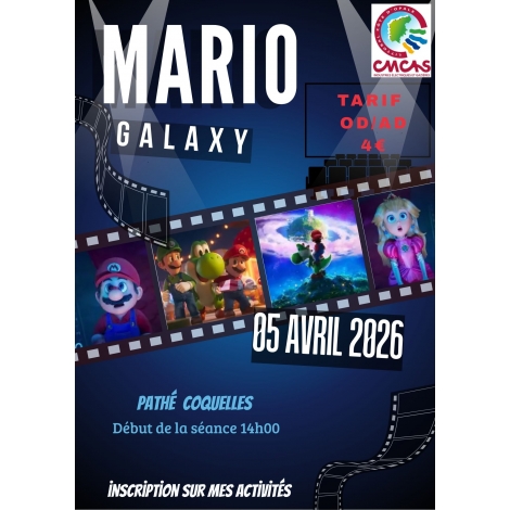 2026 CMCAS CINEMA MARIO GALAXY PATHE CALAIS
