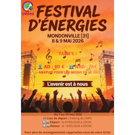 2026 CMCAS FESTIVAL D'ENERGIES MONDONVILLE