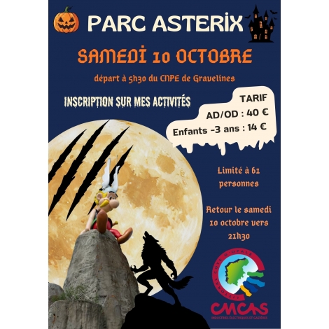 2026 CMCAS PARC ASTERIX HALLOWEEN