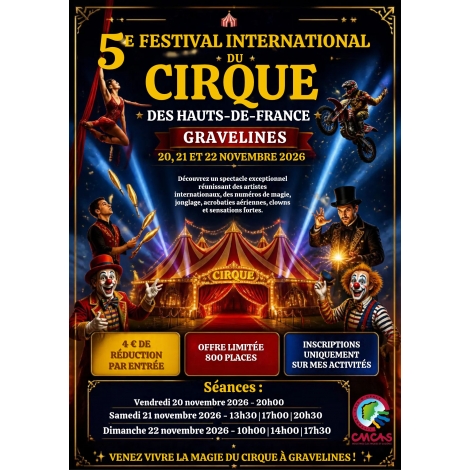 2026 CMCAS FESTIVAL INTERNATIONAL DU CIRQUE
